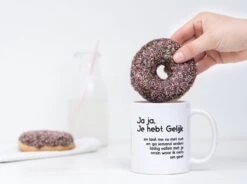 Grappige Mok Met Tekst: Jaja Je Hebt Gelijk | Grappige Cadeaus | Koffiemok | Koffiebeker | Theemok | Theebeker -Serviesselectie Winkel 1200x892 3