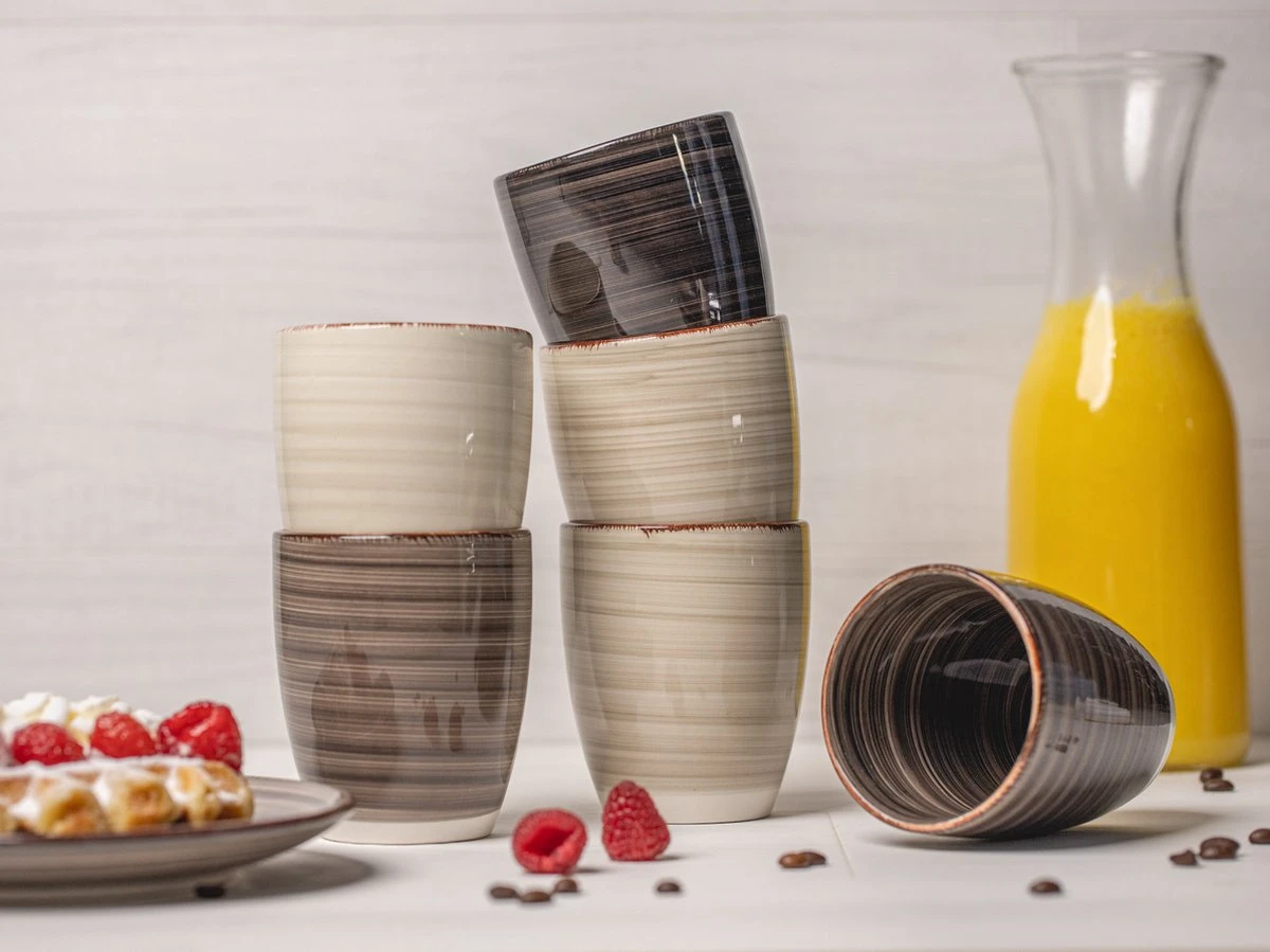 Studio Tavola Bekers Vintage Loft 350 Ml - 6 Stuks 2 Studio Tavola Bekers Vintage Loft 350 Ml - 6 Stuks - Afbeelding 2