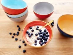 Vivi Oggi - Kom - Ontbijtkom - Kommen Set Van 6 - Ø 14cm - Kleurrijk - Italië -Serviesselectie Winkel 1200x899 13