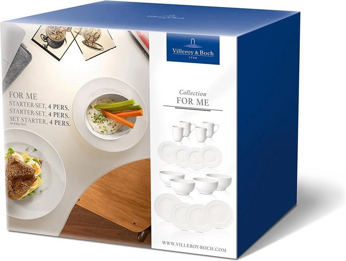 Villeroy & Boch For Me Starter Set - 4 Personen - Porselein 6 Villeroy & Boch For Me Starter Set - 4 Personen - Porselein - Afbeelding 6