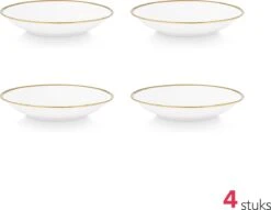 Vtwonen Serviesset - Wit-Goud - Porselein - 24-delig -Serviesselectie Winkel 1200x926 2