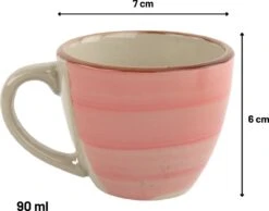 Orange85 Espresso Kopjes - Koffie - Set Van 6 - Meerdere Kleuren - 100 Ml - Aardewerk - Glazen - Met Oor - Koffiekopjes -Serviesselectie Winkel 1200x942 1