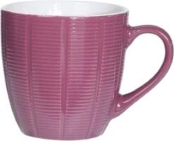 Orange85 Koffiekopjes Gekleurd - Set Van 6 - Koffiemokken - Streep - 200 Ml - Reliëf - Aardewerk - Met Oor - Theemokken -Serviesselectie Winkel 1200x976 4