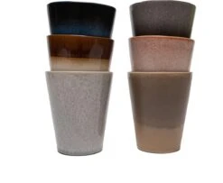 Koffiekopjes - Earth Koffiemok - 200ML En 310ML - Koffiebeker - Set Van 12 Kopjes (ook Los Verkrijgbaar) - Porselein - Hip En Trendy -Serviesselectie Winkel 1200x987