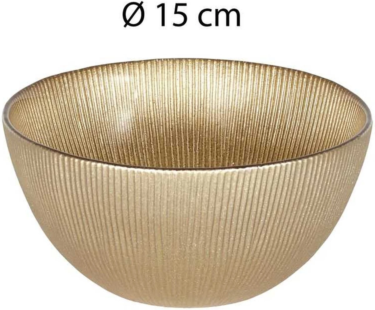 4goodz 6-persoons Versailles Servies Glas - 18 Delig Servies - Goud 5 4goodz 6-persoons Versailles Servies Glas - 18 Delig Servies - Goud - Afbeelding 5