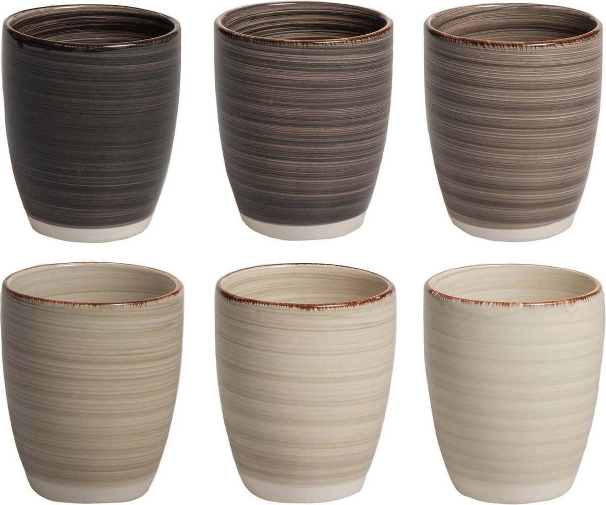 BK Industrieel - Koffiemok - 6 Stuks - Zonder Oor - 340ml 1 BK Industrieel - Koffiemok - 6 Stuks - Zonder Oor - 340ml