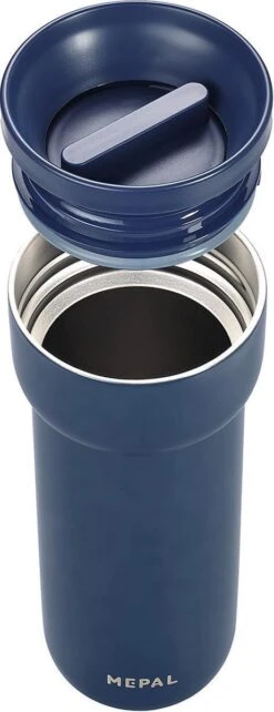 Mepal Isoleerbeker Ellipse 475 Ml – Houdt Je Drankje 6 Uur Warm En 10 Uur Koud – Nordic Denim – Koffiebeker To Go – Lekdicht – Thermosbeker -Serviesselectie Winkel 462x1200