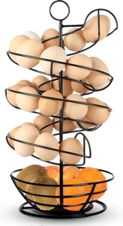 Eiermand – Eierrek – Eierhouder – Eieren – Zwart - Pasen - Tot 40 Eieren - BAULK® -Serviesselectie Winkel 654x1200