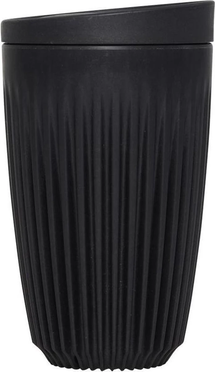 HuskeeCup & Deksel - Koffiebeker - Large - 12oz/36cl - Charcoal 1 HuskeeCup & Deksel - Koffiebeker - Large - 12oz/36cl - Charcoal