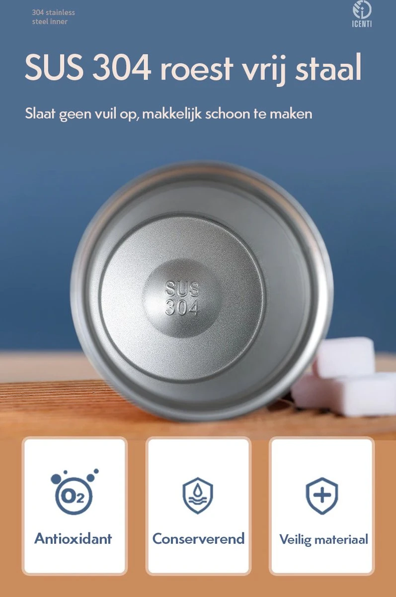 ICENTI - RVS Koffiebeker To Go - 380ml – Groen - Thermosbeker - Lekvrij - Dubbelwandig - Koffie Beker - Theebeker – Coffeemugg - Theemugg 2 ICENTI - RVS Koffiebeker To Go - 380ml – Groen - Thermosbeker - Lekvrij - Dubbelwandig - Koffie Beker - Theebeker – Coffeemugg - Theemugg - Afbeelding 2