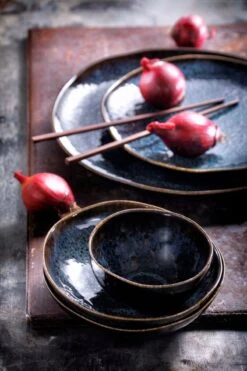 Palmer Serviesset Eccentric Stoneware 6-persoons 24-delig Blauw -Serviesselectie Winkel 800x1200 12