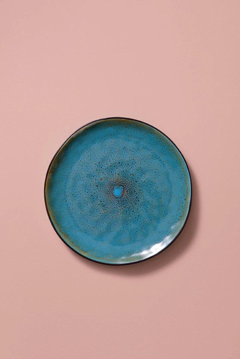 Palmer Serviesset Lotus Stoneware 6-persoons 24-delig Zwart Turquoise 11 Palmer Serviesset Lotus Stoneware 6-persoons 24-delig Zwart Turquoise - Afbeelding 11