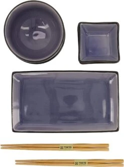 Tokyo Design Studio Glassy Blue Sushi Servies - 8 Delig - 2 Persoons 9 Tokyo Design Studio Glassy Blue Sushi Servies - 8 Delig - 2 Persoons -Serviesselectie Winkel 895x1200