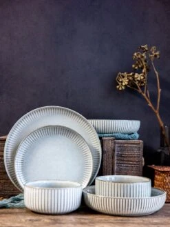 Selinex Stoneware - Serviesset - Grijs - 16 Delig 4 Persoons - CADEAUTIP - CADEAU -Serviesselectie Winkel 900x1200 1