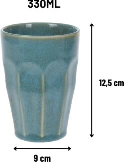 Orange85 Cappuccino Mokken - Latte Macchiato Glazen - 330 Ml - Hittebestendig - Set Van 4 - Porselein - Multicolor - Cappuccino Glazen - Cappuccino Kopjes -Serviesselectie Winkel 914x1200