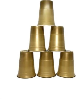 Merkloos Gold Cups - 50stuk(s) - 475ml - Party Cups - Drankspel - Beerpong Bekers - Beerpong - Plastic Bekers -Serviesselectie Winkel 926x1200