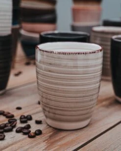 Koffiekopjes - Industrieel Grijs - Koffiebeker - Unieke Kleuren - Set Van 12 Kopjes (ook Los Verkrijgbaar) - 160ML En 340ML - Porselein - Hip En Trendy -Serviesselectie Winkel 960x1200 5