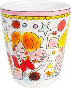 Blond Amsterdam Even Bijkletsen Mok 350 Ml - Roze Rand -Serviesselectie Winkel 972x1200 1