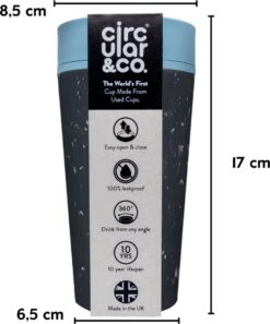 RCUP 340 Ml - Zwart/Blauw Black And Teal -Serviesselectie Winkel 999x1200